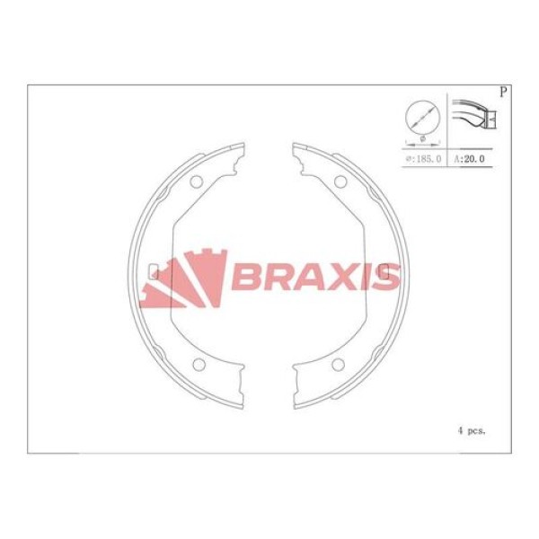 Braxis AC0149 El Fren Balatası BMW E39 E46 F30 E81 E87 E88 E82 F22 F87 E90 E93 E92 E90 34416761292