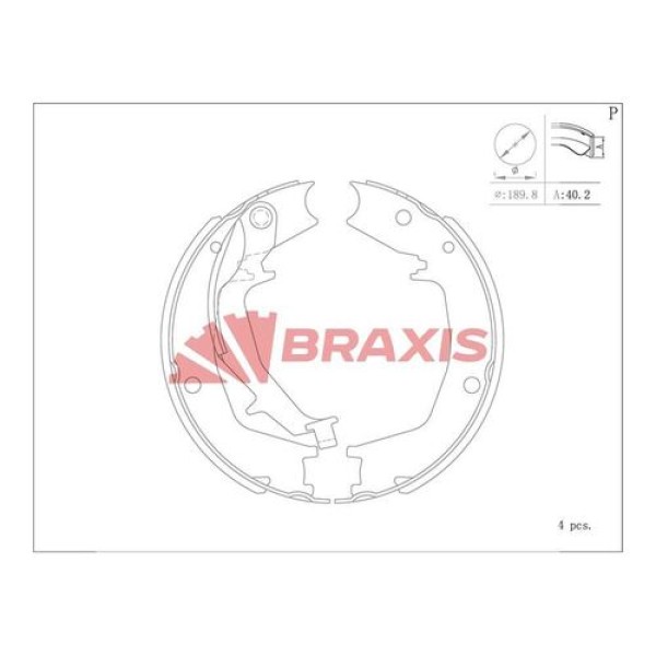 Braxis AC0171 El Fren Balatası Hyundai Tucson 04-Kia Sportage 04-Elantra 05-Santa Fe 01-Sonata IV 98-Trajet 03- 5835026A10