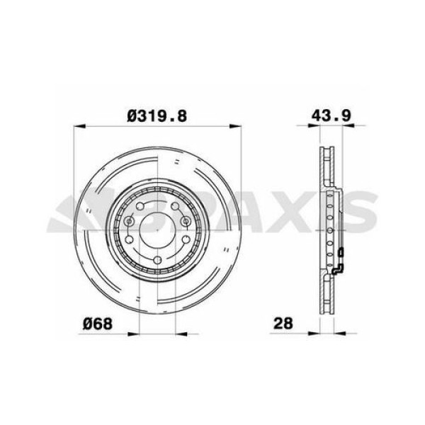 Braxis AE0350 Ön Fren Aynası Renault Laguna III 08-15 Grand Scenic III 09-Talisman 15-Megane IV 15-1.6 DCI 2.0 DCI 402064155R