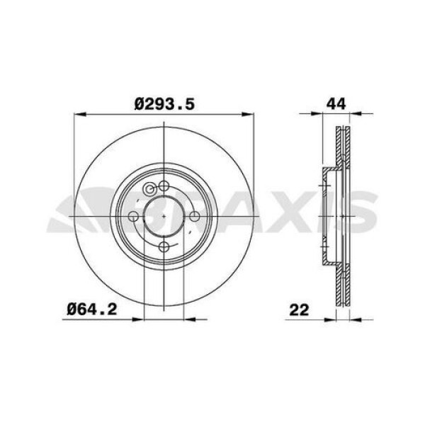 Braxis AE0359 Ön Fren Disk Aynası Mini Cooper Öne Cooper S Öne D Works Cabriolet Cooper DF6010 