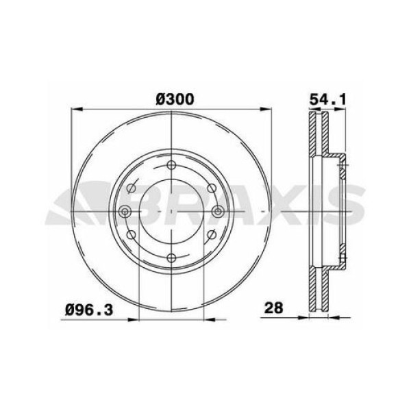 Braxis AE0556 Ön Fren Disk Aynası Kia Carnival II Sedona II DF4924S 