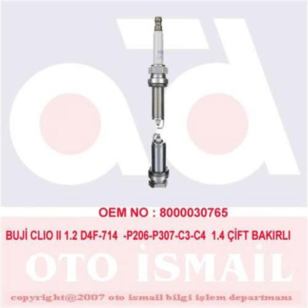 Champion OE130T10 Ateşleme Bujisi Megane IV Dokker Lodgy Duster Clio II III IV Motus 596055