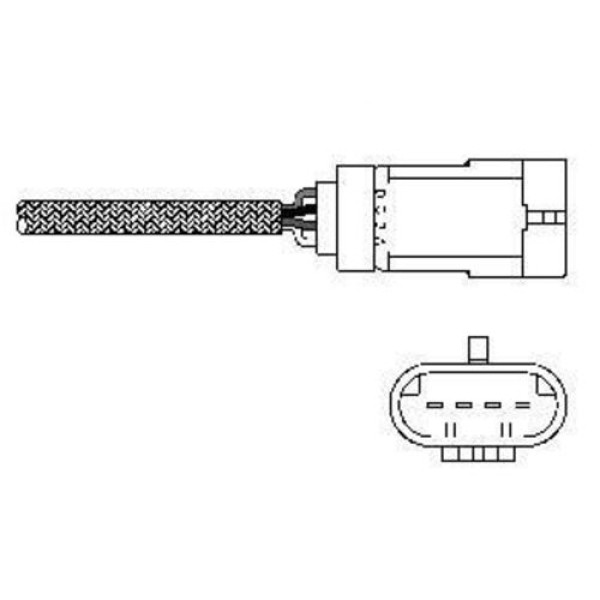 Delphi ES10793-12B1 Oksijen Sensörü- Renault Clio Scenic Modus Megane 11 02 8200196260 