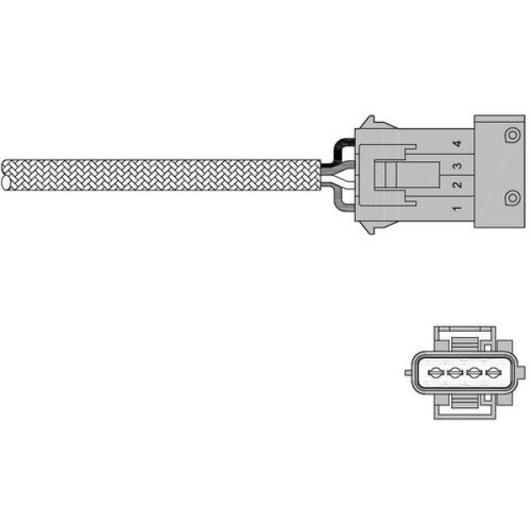 Delphi ES20258-12B1 Oksijen Sensörü Citroen C5 Saxo Xsara Peugeot 106 206 306 406 Partner 09 98- 11281247647
