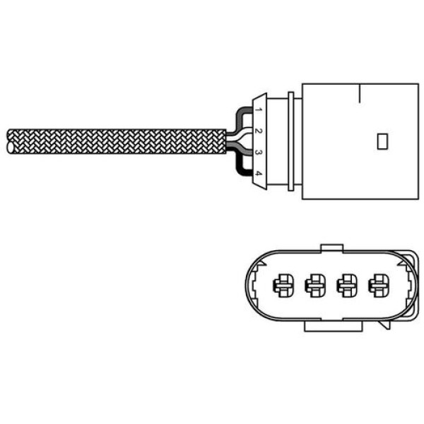 Delphi ES20285-12B1 Oksijen Sensörü-Audi A4 Volkswagen Passat 07 99 06 08 06B906265B