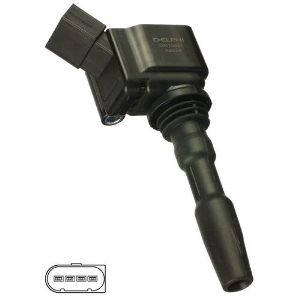 Delphi GN10631-12B1 Ateşleme Bobini A1 A3 Q3 Caddy CC Golf VII Jetta Passat Tiguan Alhambra Ibiza Leon Toledo Octavia Rapid Superb Yeti 04E905110B
