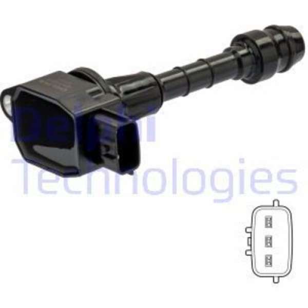 Delphi GN10831-12B1 Ateşleme Bobini Kalem Bobin Micra K12 1.2 1.4 2002 2010 Note 1.4 2006- 22448-AX001