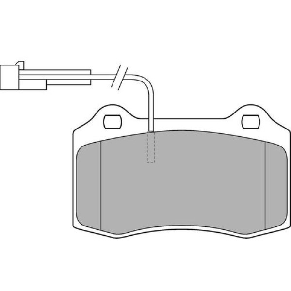 Delphi LP1543 Fren Balatası Ön Alfa Romeo 147 156 Gtv Spider Fiat Coup 95 