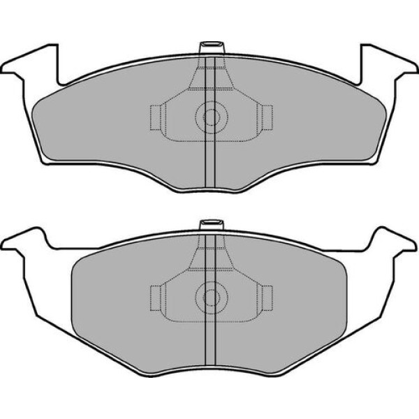 Delphi LP1591 Fren Balatası Ön Seat Cordoba Ibiza Toledo Volkswagen Golf Golf Van Vento 10 95 1H0698151A