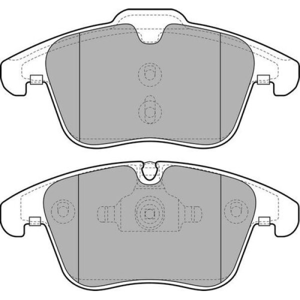 Delphi LP2065 Fren Balatası Ön Jaguar S-Type II X200 XF I X250 XJ X350 X358 Xk II X150 C2C27290 