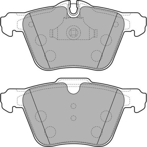 Delphi LP2114 Fren Balatası Ön Jaguar XJ X351 12-F-Type X152 12- C2C36974 