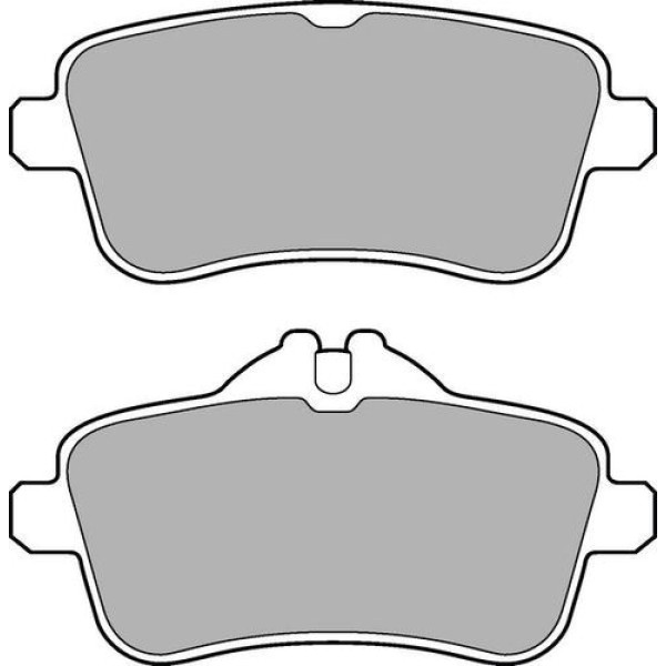 Delphi LP2443 Fren Balatası Arka Mercedes-Benz A 45 AMG 13-18 CLA 45 AMG 13-19 SLK 55 AMG 12-Ml 350 11-15 Ml 400 13-15 Ml 250 12-15 GLE 450 AMG 15-17 