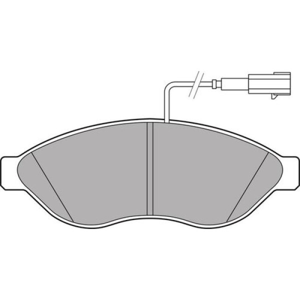 Delphi LP2498 Ön Fren Balatası Ducato III Boxer III Jumper III 2.2HDI 2.2HDI 3.0HDI 16Q 20Q 06-Karsan Jest 1612433980 