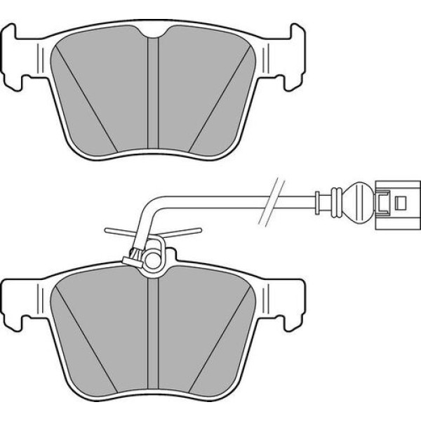 Delphi LP3267 Fren Balatası Arka Rs3 17-21 Rsq3 20-TT 17- 8V0698451B