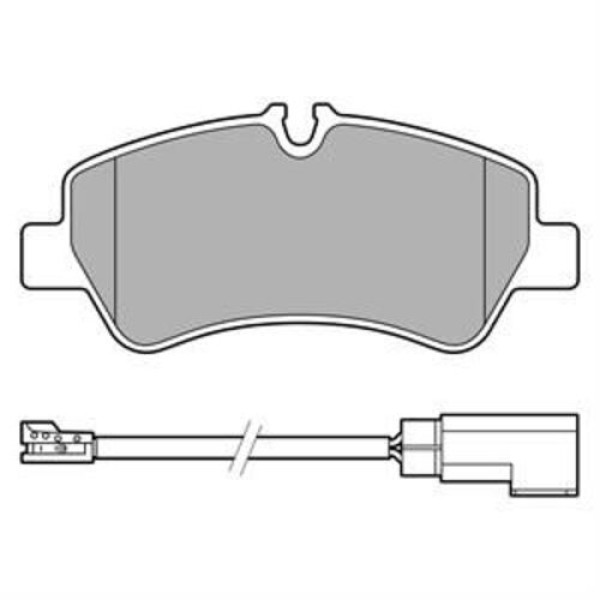 Delphi LP3619 Arka Fren Balatası Transit Custom V362 V347 V348 2.2TDCI 12 Arka Tek Teker Fişli MEBK2J2M008AA 