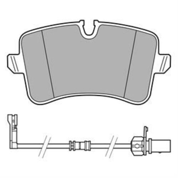 Delphi LP3625 Arka Fren Balatası A8 4H 3.0 TFSI Quattro 4.2 FSI Quattro 3.0 TDI Quattro 4.2 TDI Quattro 11 09 1KW 4G0698451L 