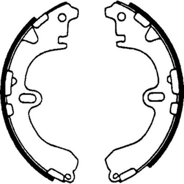 Delphi LS1601 Arka Fren Balatası Pabuç Corolla 1988 2002 AE92 AE100 AE101 AE111 449512171