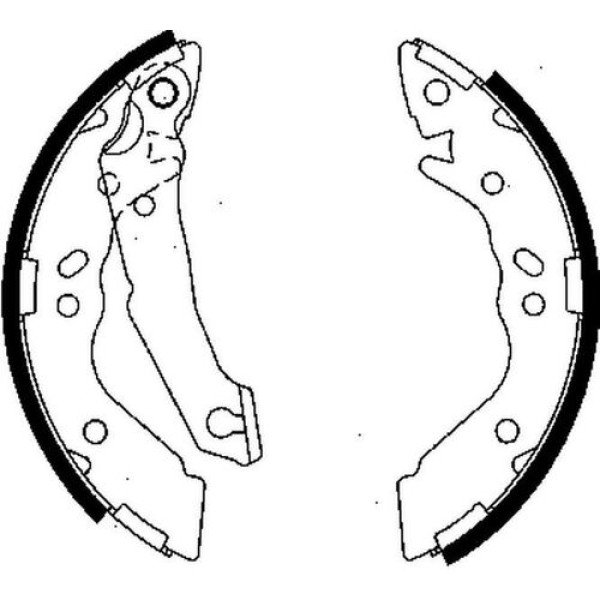 Delphi LS1836 Arka Fren Balatası Pabuç Kampana Accent 1.3 1.5 1994 2000 Yumurta Kasa Hyundai Atos 1.0 1999- 5830522A01