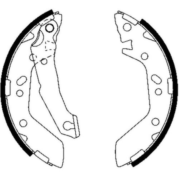 Delphi LS1909 Arka Fren Balatası Pabuç Kampana Geniş Tip Hyundai Hyundai Accent 1.3 1.5 1.6 2000-2005 Excel 1990-1993 5830525A00