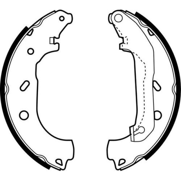 Delphi LS1940 Arka Fren Balatası Pabuç Connect 1.8TDCI 02-12 2T142200A2A