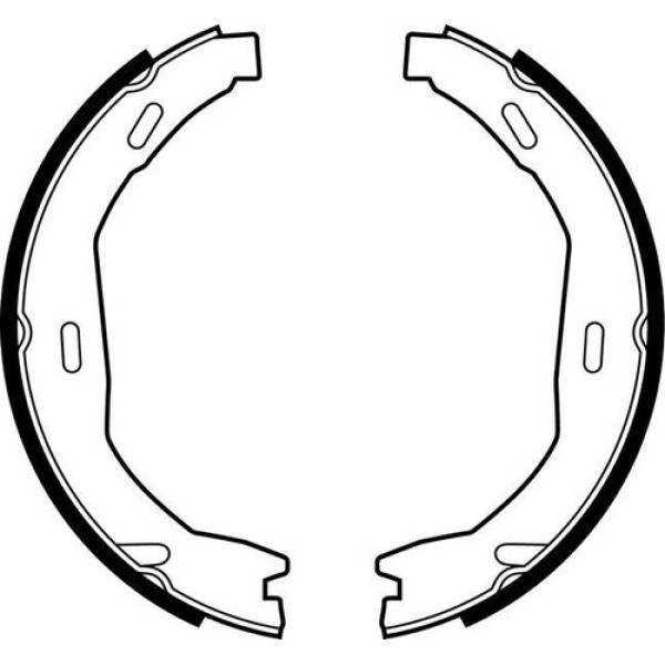 Delphi LS2006 Fren Balatası Arka Park Freni Pabuçu W204 07-14 S204 07-14 C204 11-A207 11-15 A0044208620