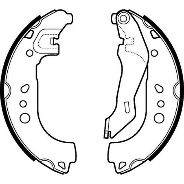 Delphi LS2107 Arka Fren Pabuç Toledo 13-19 Rapid 13-Roomster 11-14 6R0698525B 