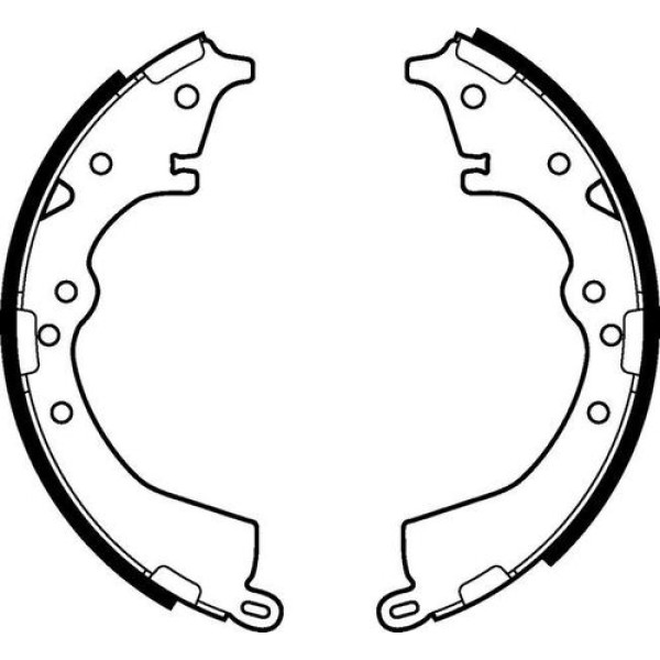 Delphi LS2126 Arka Fren Balatası Pabuç Toyota HiIux 2005-Kampanalı Tip 449528170 