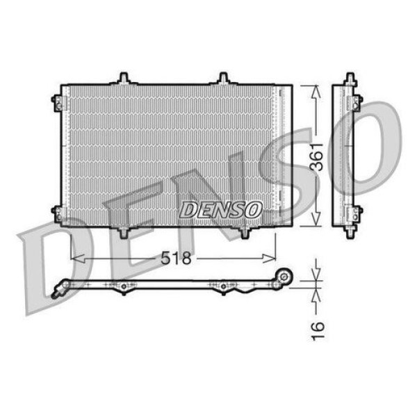 Denso DCN07013 Klima Radyatörü Crossland X 3637002