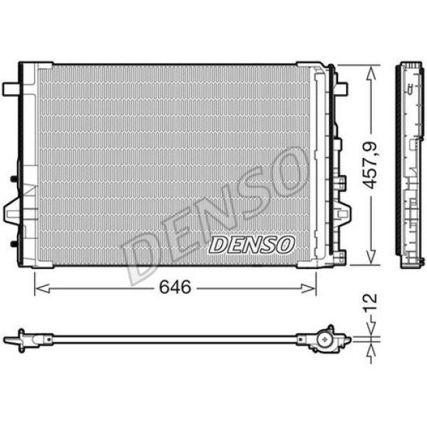 Denso DCN17059 Klima Radyatörü X117 13-18 W176 13-18 W246 13-18 C117 13-17 2465000054