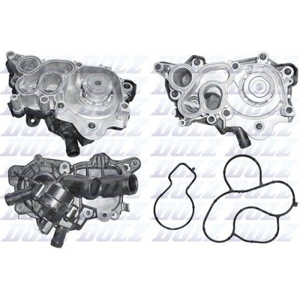 Dolz A239 Su Pompası Golf VII-Leon-A3 1.0-1.2-1.4-1.6 TSI 5 Çıkışlı Termostat Su Pompası 04E121600P 