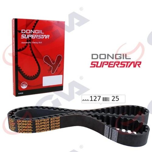 DONGIL 127RU25 Triger Kayışı 127X254 Daewoo Chevrolet Aveo Kalos Lacetti Nubira 1.4-1.6 16V 03 96183352