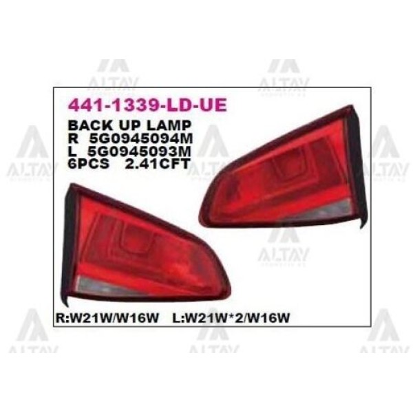 Depo 4411339LLDUE Bagaj Stop Lambası Sol Volkswagen Golf VII 12 5G0945093M 