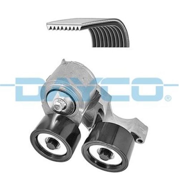 Dayco KPV265HD Kanalı Kayış Seti (Kayış Gergi Kasnak) DAF CF 85 06-XF 105 05-(Mx-Seri) Euro 4 1896760 