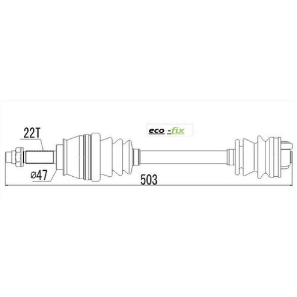 Ecofix KRL5024ECF Ön Aks Doblo-Palio-Albea 1.2 1.4 1.6 16V Sol Benzinli 46307898