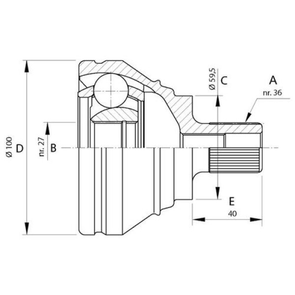 FAG 771056730 Aks Kafası Diş Passat-Toledo III-Audi A3 2.0 TDI 05 Caddy III 2.0 TDI 16V 10 Otm 6 VIt 3Q0498099A