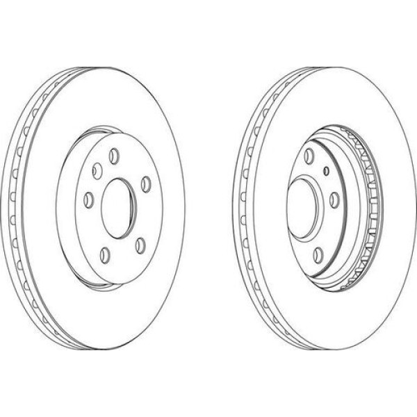Ferodo DDF1722C-1 Ön Fren Diski Havalı 17Inch Insignia OPEL