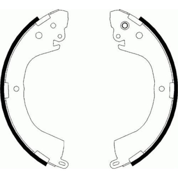 Ferodo FSB617 Arka Fren Balatası Pabuç L200 Pick Up2.0I 2.5D 2.5DT 00-05 MB858876