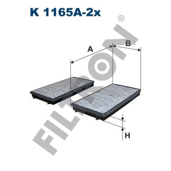Filtron K1165A-2X Polen Filtresi BMW E65 E66 E67 Karbonlu 64119272643