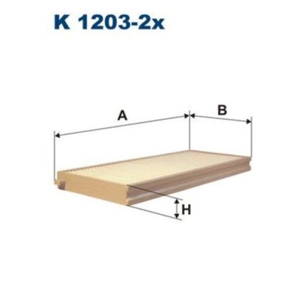 Filtron K1203-2X Kabin Filtresi 2li Takım Kia Carens II Pa 0K2FA6152X 