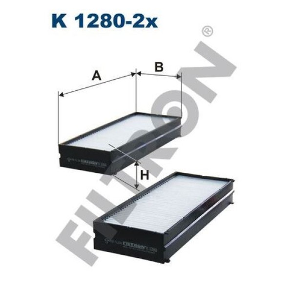 Filtron K1280-2X Polen Filtresi Santa Fe 04 06 Sonata 01 05 Trajet 03- 976193D200