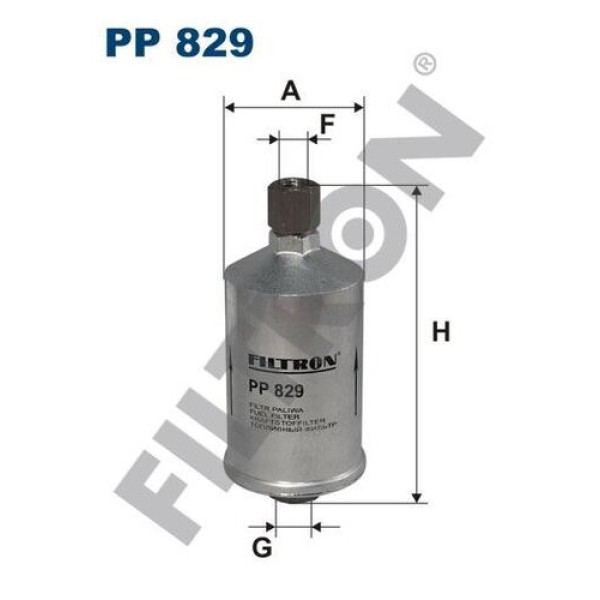 Filtron PP829 Yakıt Filtresi Alfa 33 88-94 145 94-96 155 93-97 164 2.0 87-98 Croma 85-92 Prisma 85-92 Thema 88-92 60537455