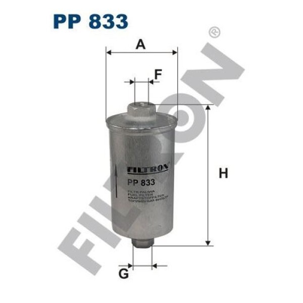 Filtron PP833 Yakıt Filtresi Golf I-Jetta I 1.6-1.8 78-84-Audi 100 2.1 77-83-Audi 80 1.6 76-82 431131151