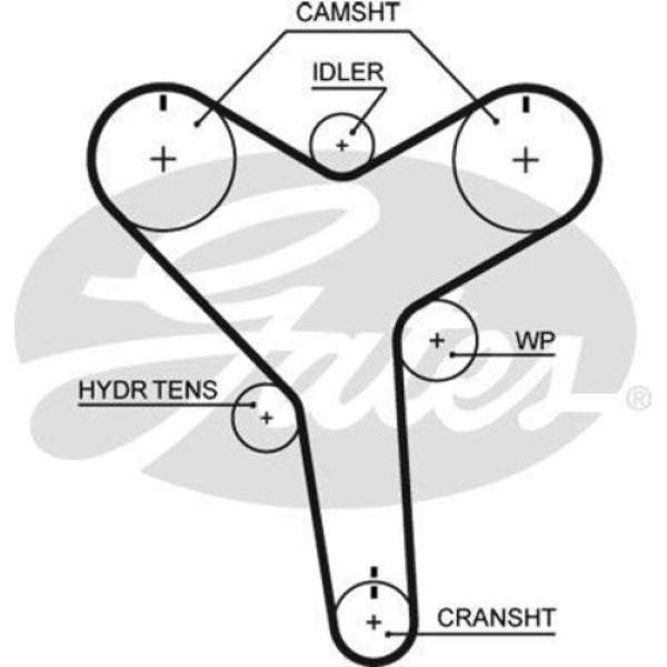 Gates T271 Triger Kayışı 191X360 Toyota Land Cruiser 300 90 3.4 24V 96-02 Prado 3.4 24V 96-02 13568-69095