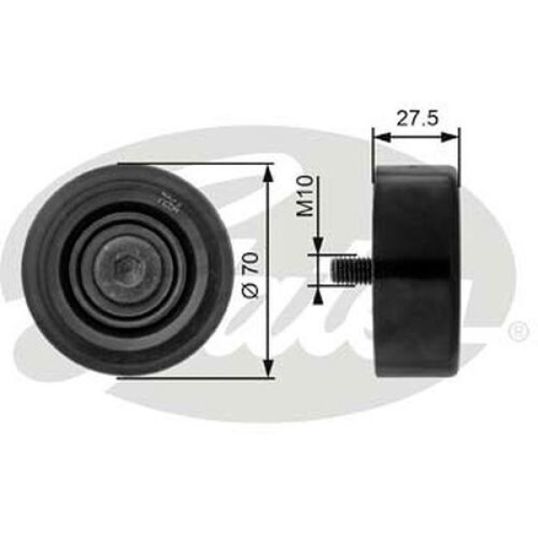 Gates T36206 Alternatör Gergi Rulmanı Accent 02-05 Elantra 01-06 Santa Fe 10-12 Tucson 06-10 Carens 02 1.5Crd 2528727000