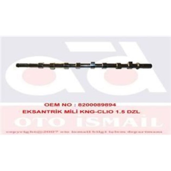 Gemsaft RTKNG02 Eksantrik Mili Clio Kangoo Megane Logan 1.5DCI K9K 8200089894 