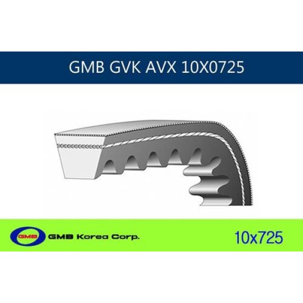 GMB 10X0725 V Kayışı Alfa BMW Citroen Fiat Peugeot Porsche Renault Seat 10X725-9.5X725 10A0723 