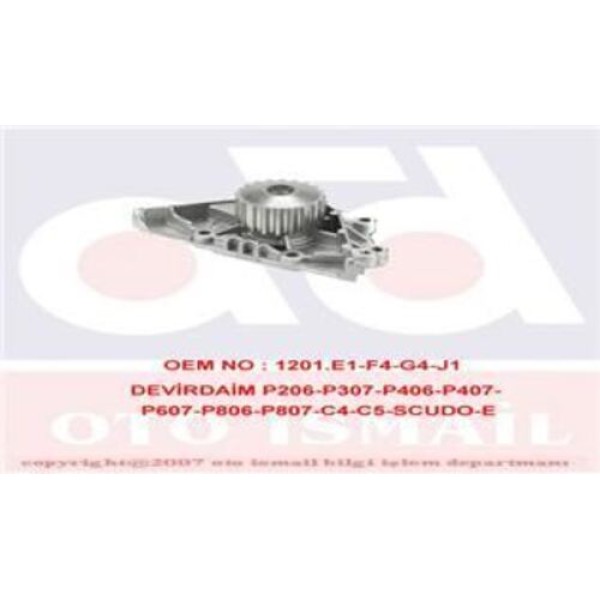 Graf PA862 Devirdaim 206-307-406-407-607-806-807-C4-C5-Scudo-Expert 1.8 16V-2.0 16V 1201.E1