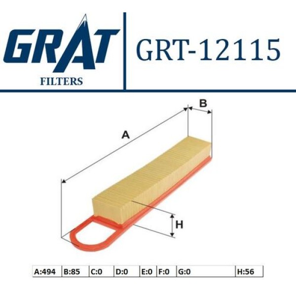 Grat 12115 Hava Filtresi 308 1.4-1.6 16V 1444.RJ