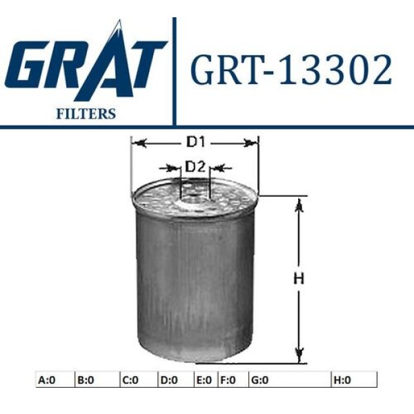 Grat 13302 Yakıt Filtresi Jumper-Boxer 2.5D-2.5TD 94-01 1906.08