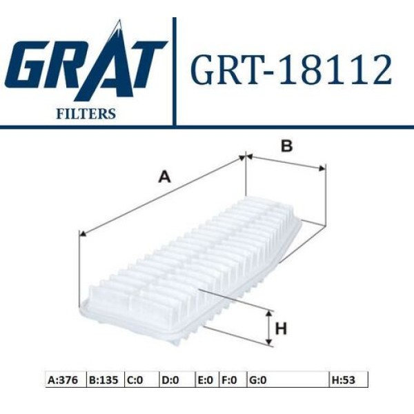 Grat 18112 Hava Filtresi RAV4 00-04 1780128010 